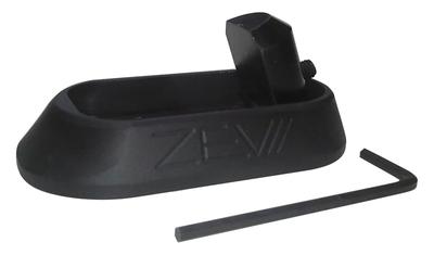 Speed Feed Aluminum Magwell With Heavy Inserts for Small Frame Glock Gen 4 Black Crinkle Powder Coat 5.5 Ounces