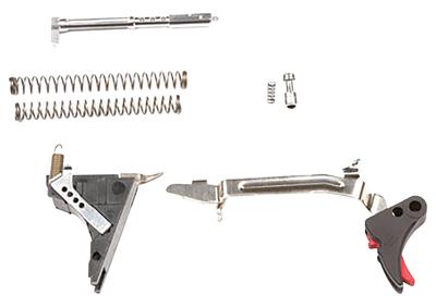Professional Fulcrum Ultimate Trigger Kit for Glock 1st-3rd Gen 10mm SF Black Trigger Pad with Red Safety