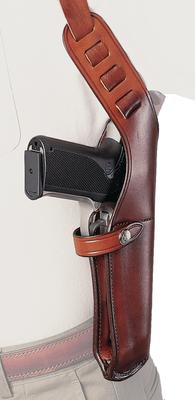 Model X-15 Shoulder Holster Large Frame 7.5-8 Inch Size 5 Plain Tan Right Hand