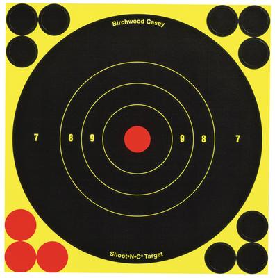E&F Shoot-N-C Bullseye Targets 15cm 10 Per Package