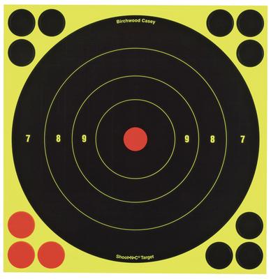 Shoot-N-C 8 Inch Round Bullseye 500 Targets 2000 Pasters