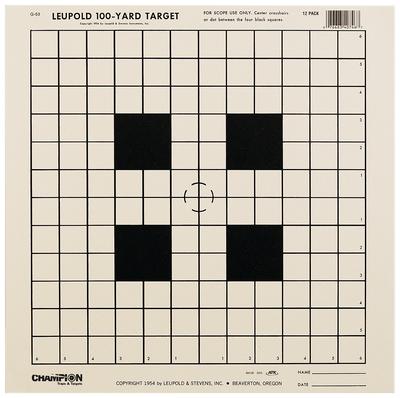 Rifle Scope Sight-In Tagboard Target 12 Per Pack