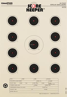 Scorekeeper Orange Bull Targets for Airguns and Small Bore 12 Per Pack