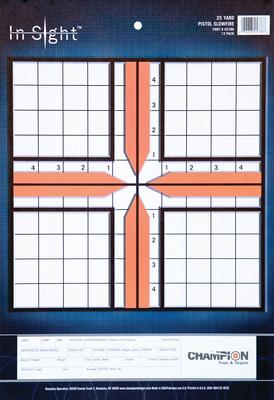 25 Yard Pistol Slowfire Insight Targets Pack of 12