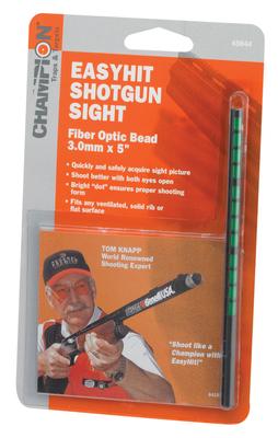 EasyHit Fiber Optic Shotgun Sights Green 3.0mm - 5 Inches