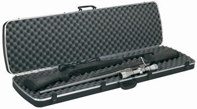 Deluxe Double Scoped Rifle Case Black 52.1 Inch