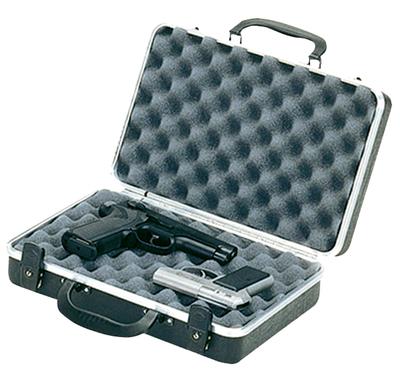 Deluxe 2 Pistol Case Black 14x10 Inch