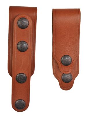 Tie Down Package For Shoulder Holster Includes Ammo Carrier Side and Holster Side Tie Downs Tan