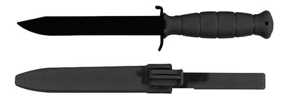 Field Knife 6.5 Inch Blade Black With Sheath