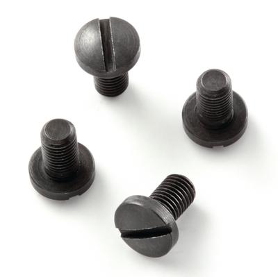 Grip Screws For Government and Officers Models Slotted Black Package of Four