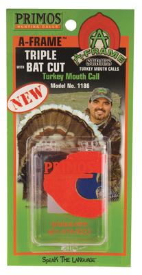 A-Frame Triple With Bat Cut Diaphragm Turkey Call