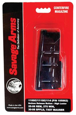 Magazine Box with Bottom Release Latch for 110GC/111GC/114 .300 Winchester Magnum 3 Rounds High Luster Blue