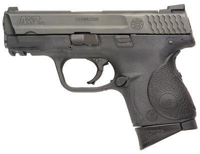 M&P Compact With Crimson Trace Laser Grips .40 Smith & Wesson 3.5 Inch Barrel Black 10 Round