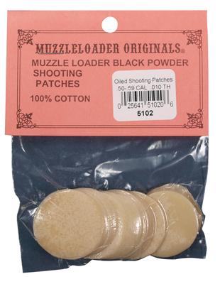 Oiled Patches .50-.59 Caliber