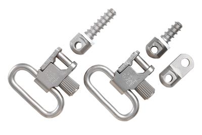 QD115 RUG Quick Detachable Super Swivel One Inch Forend Adapter Fits Barrel Band of Ruger 10/22, .44 Mag and No. 3 Carbines Nickel-Plated