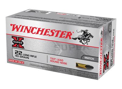Super-X Target .22 Long Rifle 40 Grain Lead Round Nose 10 Boxes of 50