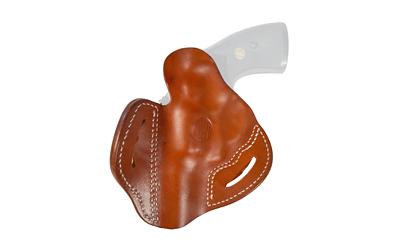 Revolver Holster, Outside Waistband Holster, Size 4.3, L Frame, Fits Colt Python .357/.38 or Smith & Wesson 686 Plus, Steer Hide, Classic Brown, Right Hand RVH-4.3-CBR-R