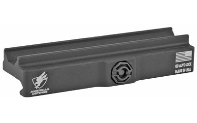 Base Mount, Fits Large ACOG, Picatinny, Quick Release, Black, Titanium Lever AD-B3-STD-TL