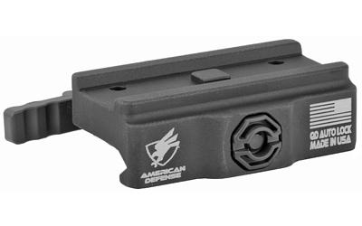 Mount, Fits Aimpoint Micro T-1, Quick Release, Low, Black, Titanium Lever AD-T1-L-STD-TL