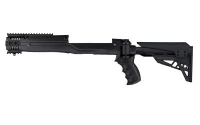 TactLite, Stock, Fits Ruger Mini 14, Six Position Adjustable Side Folding Stock w/ Scorpion Recoil System, Black Finish B.2.10.1210