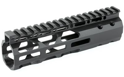 7" Slim Free Float Forend, Fits AR-15 Variants, M-LOK mounting on Three Sides, All Mounting Hardware Included, Black Finish SHG0700