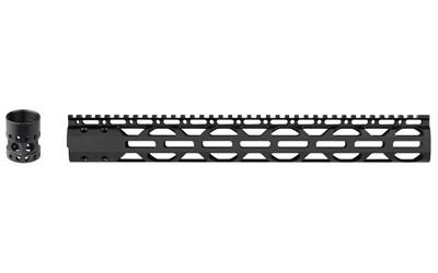 15" Slim Free Float Forend, Fits AR-15 Variants, M-LOK mounting on Three Sides, All Mounting Hardware Included, Black Finish SHG1500