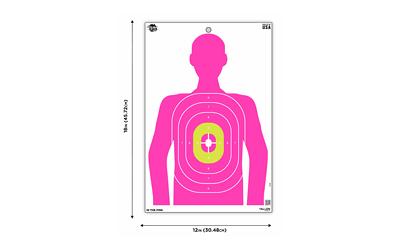 Pink Silhouette EZ Aim, Paper Targets, 3 Pack, 12"X18", Pink 15646