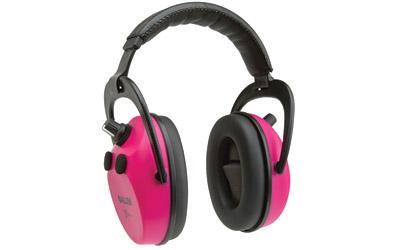 Axion Electronic Lo-Profile Earmuff, Orchid, NRR 25 Rated, Meets ANSI S3.19 and CE EN352 Requirments, Quad Microphone Stero Sound,  Memory Foam Padded Ear Cup, Requires 2 AAA Batteries (Not Included) 2232