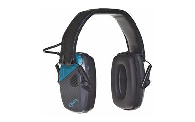 Girls With Guns, Shield Low-Profile Electronic Earmuff, One Size Fits Most, 24 DB, Gray/Teal 2348