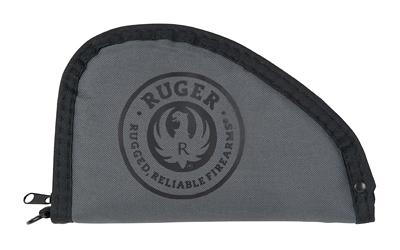 Rugged, Pistol Case, Compact, Nylon, Gray 27451
