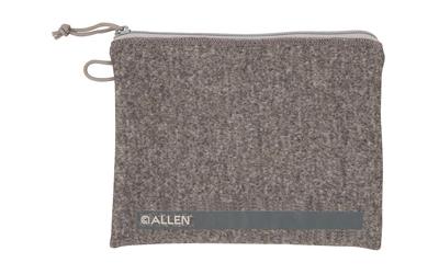 Locking Pistol Pouch, Compact, 9"x7", Fleece, Gray 3627