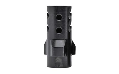 Muzzle Brake, 3 Lug, 9MM, 1/2x28 Threads, 1.42" Length, Nitride Finish, Black Color AA093LDC28