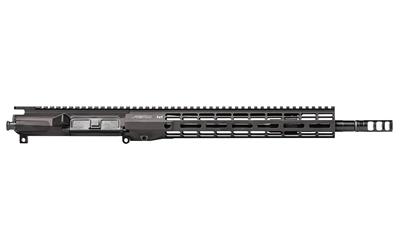 M4E1 AR15 Complete Upper, 223 Remington/556NATO, 14.5" Barrel with VG6 Precision GAMMA 556 SL Pinned and Welded (Bringing the Length to 16"), 12" M-LOK ATLAS R-ONE Handguard, Mid Length Gas System, Anodized Finish, Black APAR700704M5V38