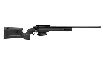 SOLUS, Bravo Rifle, Bolt Action, 6.5 Creedmoor, 22" Sendero Contour Barrel, Threaded 5/8x24, Anodized Finish, Black, KRG Bravo Chassis, Adjustable Cheek Riser, AICS Magazine Compatibility, M-LOK, Aero SOLUS Single Stage Trigger, 5 Rounds, 1 AICS Magazine