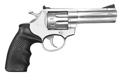 AL22, Revolver, DA/SA, Medium Frame, 22 LR, 4" Barrel, Silver Finish, Rubber Grips, 9Rd, Adjustable Rear Sight, Steel Frame AL22