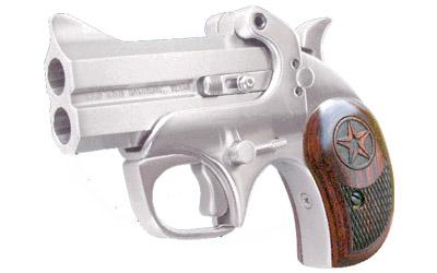 Texas Defender, 22WMR, 3" Barrel, Steel Frame, Stainless Finish, Rosewood Grips, 2Rd, With Trigger Guard, Ambidextrous BATD22MAG