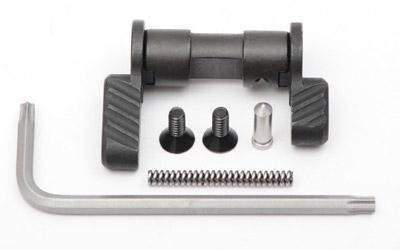 Ambidextrous Safety Selector 2 Lever Kit, Standard and Short Levers, Fits AR Rifles, 90 Degree Throw, Black Finish 100-005-841