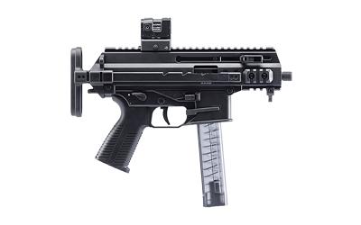 APC9K, Semi-automatic Rifle, SBR, 9MM, 4.3" Barrel, Anodized Finish, Black, 30 Rounds, Ambidextrous Safety, Front/Rear Flip Sights, Telescoping Stock BT-361765-02-SBR-TS