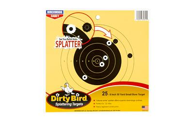 Dirty Bird, 8" 50 Yard Small Bore Target, 25 Targets 35815