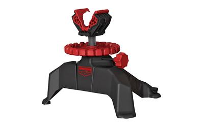 Tango Shooting Rest, Padded Front and Rear, Adjustable Elevation, Can Be Used With Most Handguns, Black/Red BC-FMSF