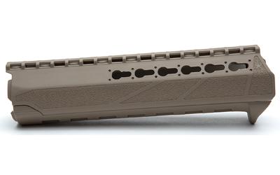 Polymer KeyMod Rail (PKMR), Mid Length, Flat Dark Earth, AR Rifles, Fits Mid Length Gas Systems With Mil Spec Front Sight Base and Triangle M16 Style Hand Guard Retaining Cap BCM-PKMR-MID-FDE
