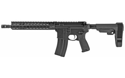 RECCE 11 KMR-A, Semi-automatic Pistol w/SBA3 Brace, 223 Rem/556NATO, 11.5" Goverment Profile Barrel, Aluminum Frame, Black Finish, BCM MOD 3 Pistol Grip, 30Rd, KMR Alpha-10 Handguard, BCM Mod 0 Compensator 610-890-SBA