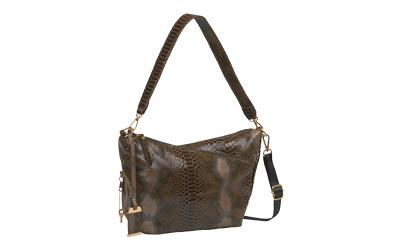 Hobo Purse with Holster, Snake Print, Leather BDP-074