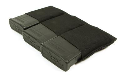 10 Speed, Triple Magazine Pouch, Helium Whisper Attachment, Fits (3) SR25 Magazine, Elastic Construction, Black HW-TSP-SR25-3-BK