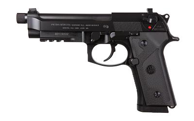 M9A3, Semi-automatic, Double Action/Single Action, Full Size, 9MM, 5" Threaded Barrel, 1/2x28 Threads, Aluminum Frame, Black Finish, 10Rd, 2 Mags, 3-Slot Picatinny Rail, Ambidextrous Safety/Decocker, Tritium Night Sights J92M9A30