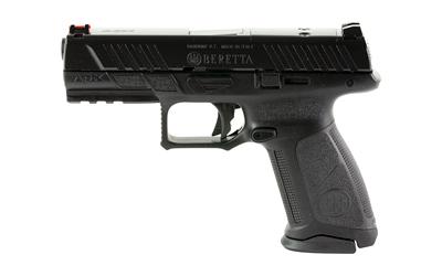 APX A1 FS, Striker Fired, Semi-automatic, Polymer Frame Pistol, Full Size, 9MM, 4.25" Barrel, Matte Finish, Black, Optics Ready, Trigger Safety, Fiber Optic Sights, 17 Rounds, 2 Magazines JAXA1F917FO