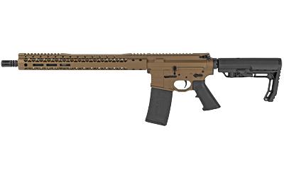 Billet Rifle, Semi-automatic, AR, 223 Rem/556NATO, 16" Barrel, Burnt Bronze Cerakote Finish, MFT Minimalist Stock, 30Rd BRO-20102903