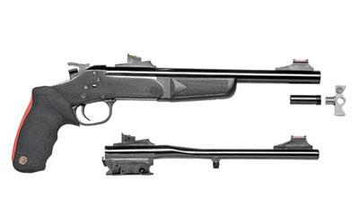 Matched Pair, Single Shot Pistol, 22LR/45LC, 11" Barrel, Steel Frame, Blue Finish, Rubber Grips, Adjustable Sights P4102211BS