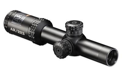 AR Optics, Rifle Scope, 1-4X24mm, Drop Zone 223 Reticle, Black Finish AR71424