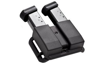 Revolution Double Magazine Pouch, Fits Glock 9/40 Magazines, Ambidextrous, Black, with Tek-Lok Attachment AMMX0054RDGL94BLKAMTL